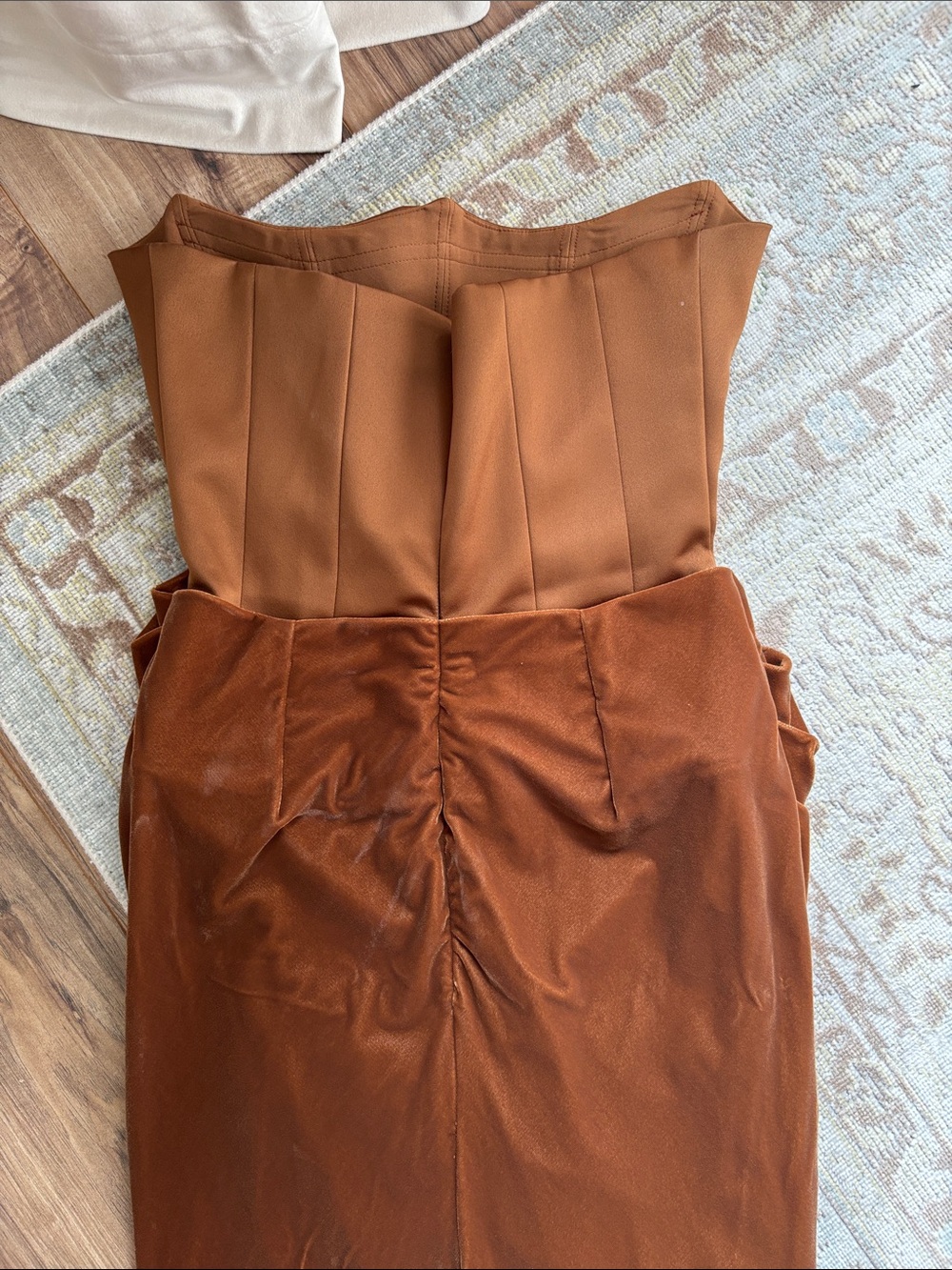 🤎 House of CB Brown Strapless Corset Maxi Dress — Size S (Bigger Cup D-E) - Picture 6 of 10